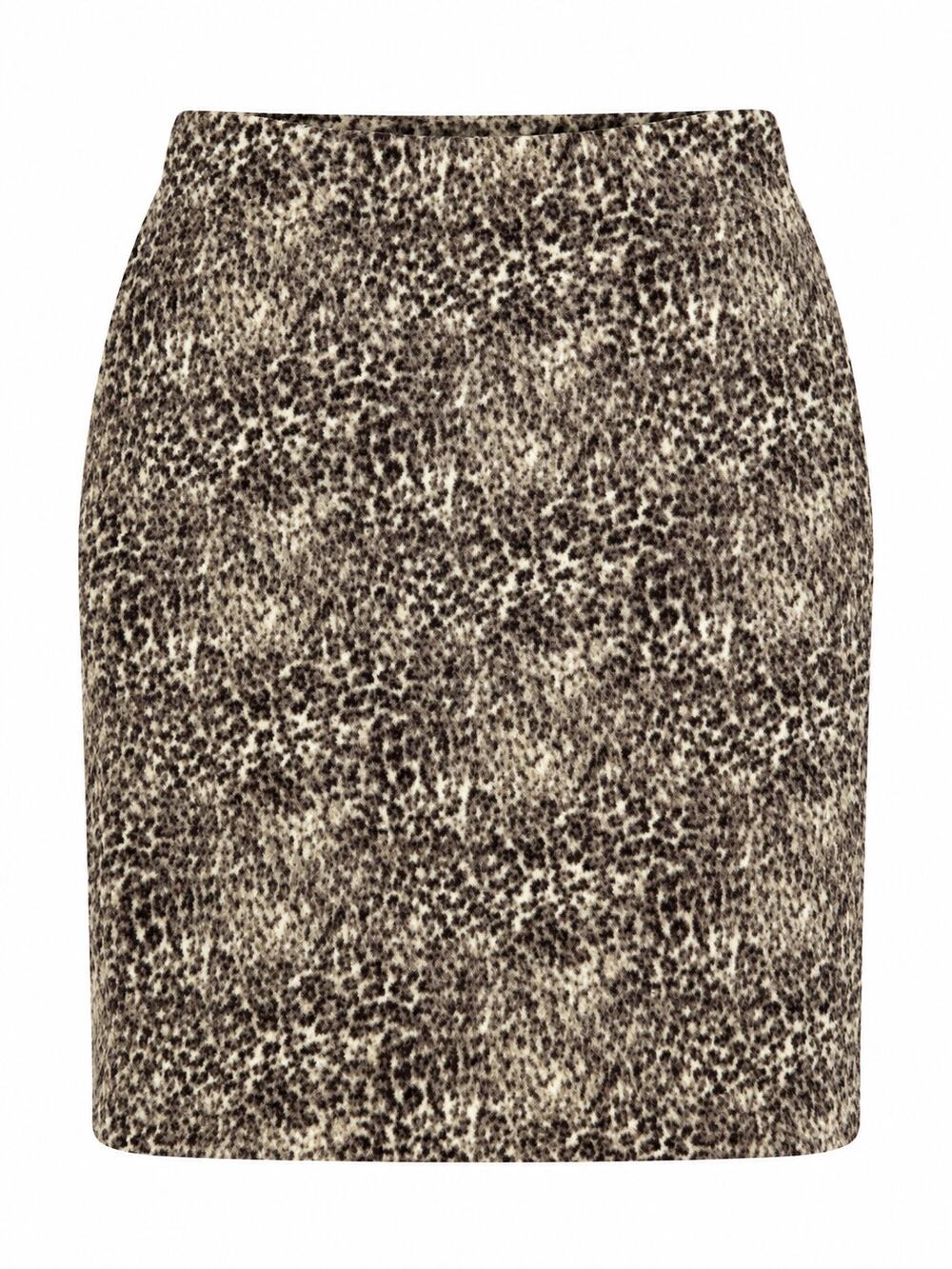 Talbots Size 4 Petite Velvet Animal Print Pencil Skirt Preppy Brown Tan